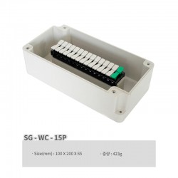 Hộp nhựa nối dây điện dạng thanh ray cố định Segibiz SG-WC-15P, đầu nối 15 Pcs