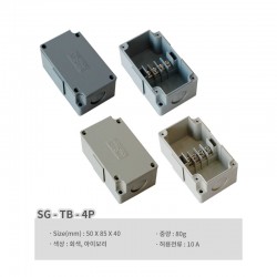 Hộp nhựa đấu nối dây có khối đầu cuối cố định Segibiz SG-TB-4P, đầu nối 4 pcs