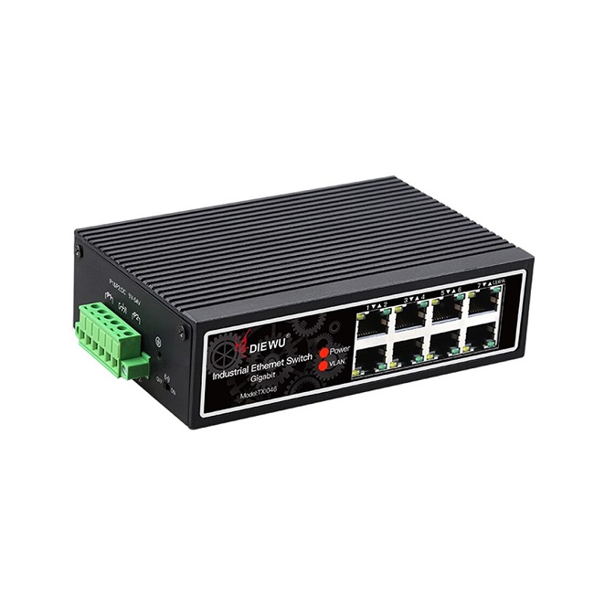 Switch công nghiệp 8 cổng Ethernet 10/100/1000Mbps Die Wu TXI046